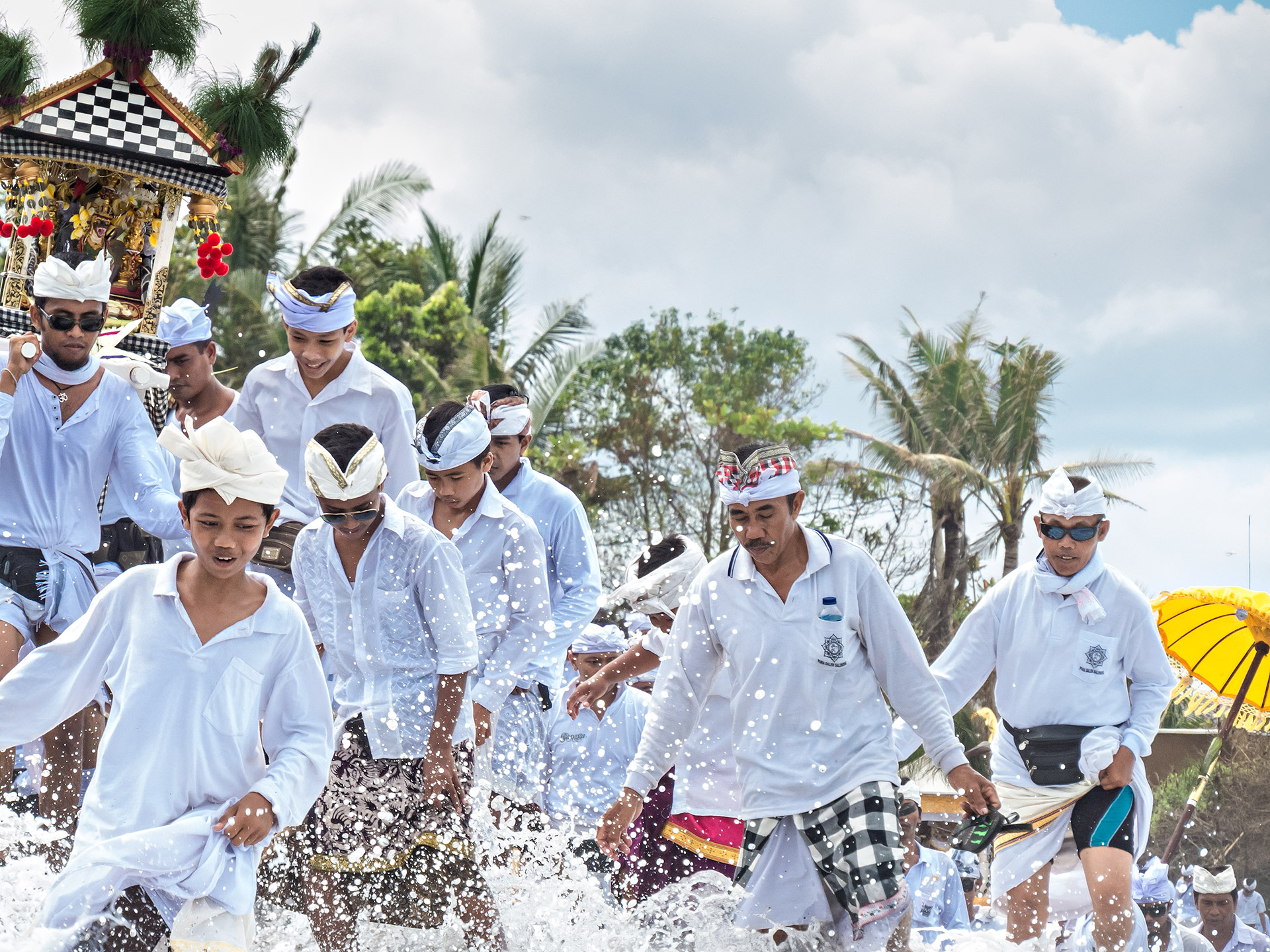 Melasti Bali ceremony