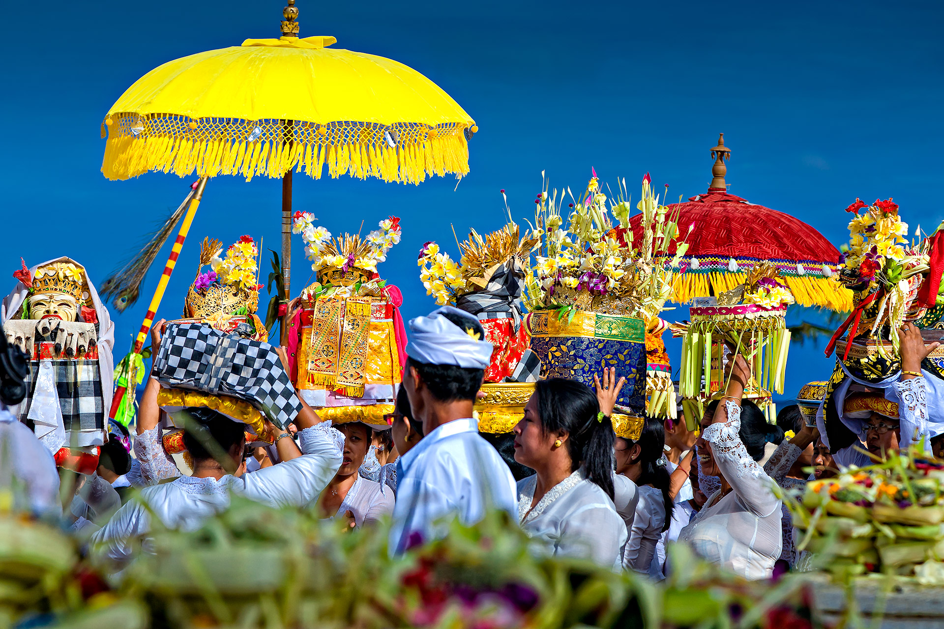 Melasti Bali's most important religious festival