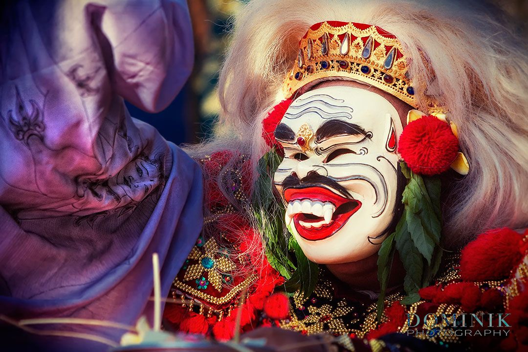 Balinese mask during Galungan Celebrations
