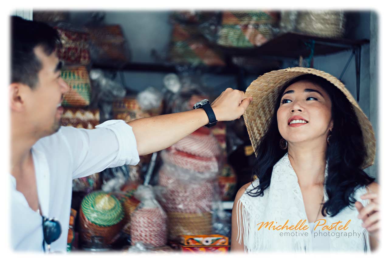 Professional portrait photography with vintage lens in Bali